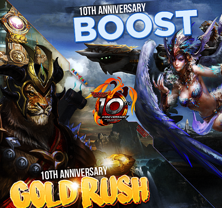 10th Anniversary Gold Rush and Boost