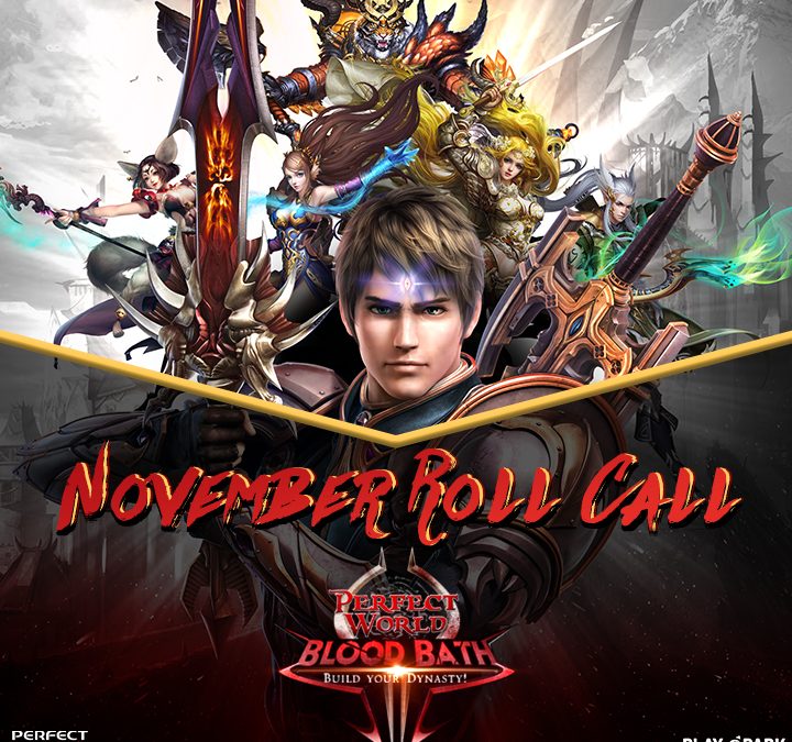 November Roll Call Event