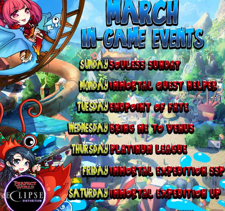 March Updated Game Events