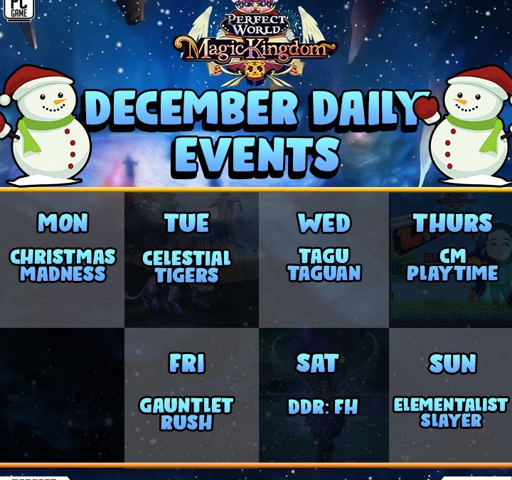 December Daily Game Events