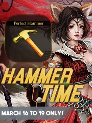 Hammer Time – March 16 to 19 Only!