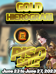 Gold Hierogram Piso Sale – June 2023
